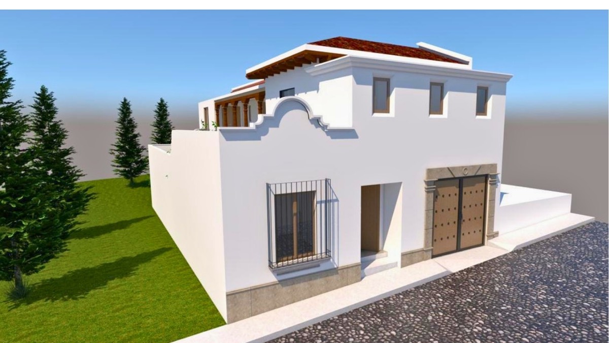 Modern colonial home for sale in Hacienda del Comendador, San Miguel Dueñas near Antigua Guatemala with volcano views