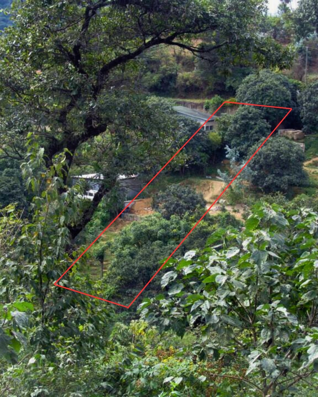Land for sale in San Mateo Milpas Altas near Antigua Guatemala with mountain views