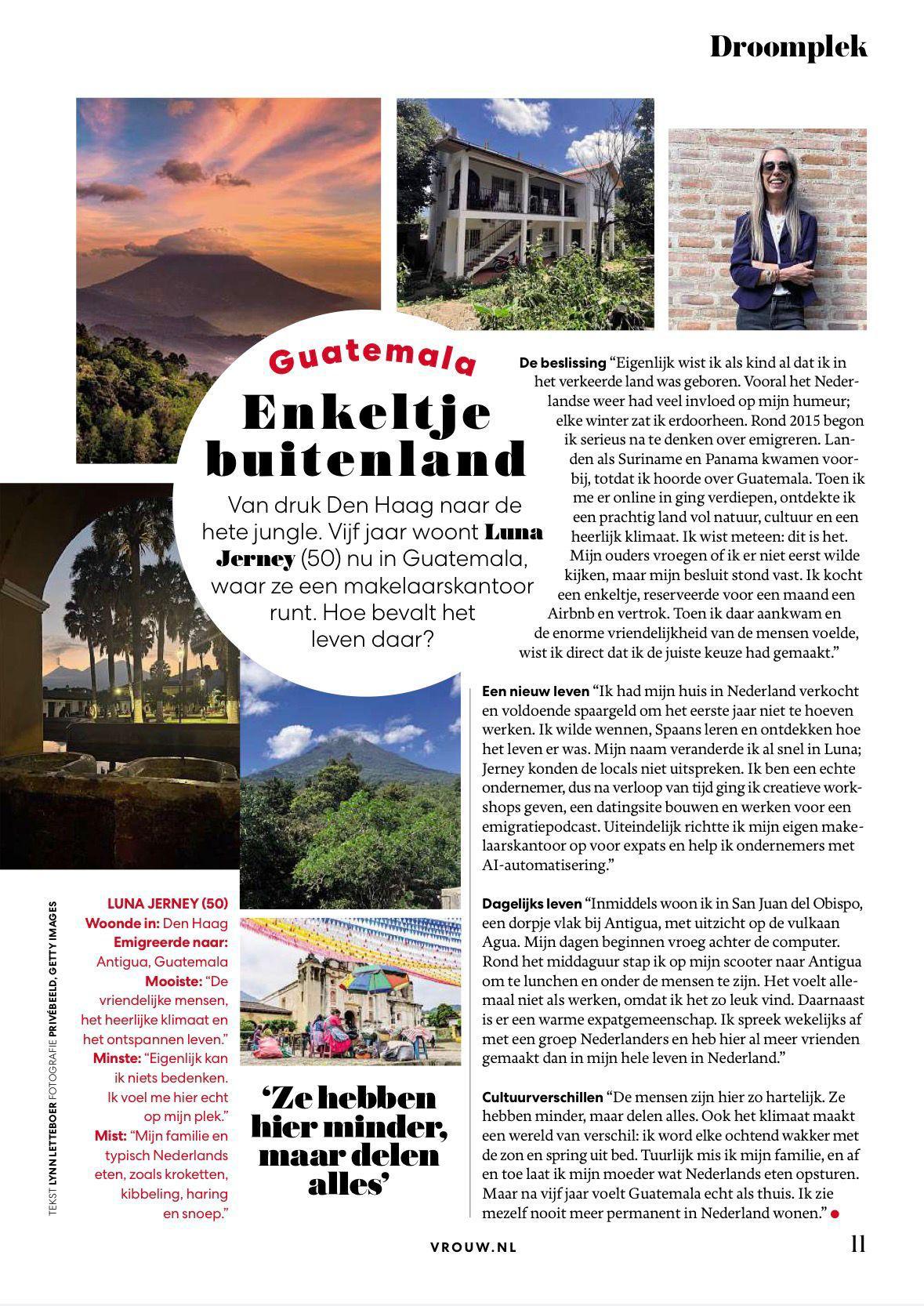 Featured in De Telegraaf VROUW